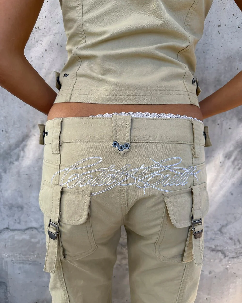 ARMY SCRIPT PANTS MILITARY GREEN - Image 10