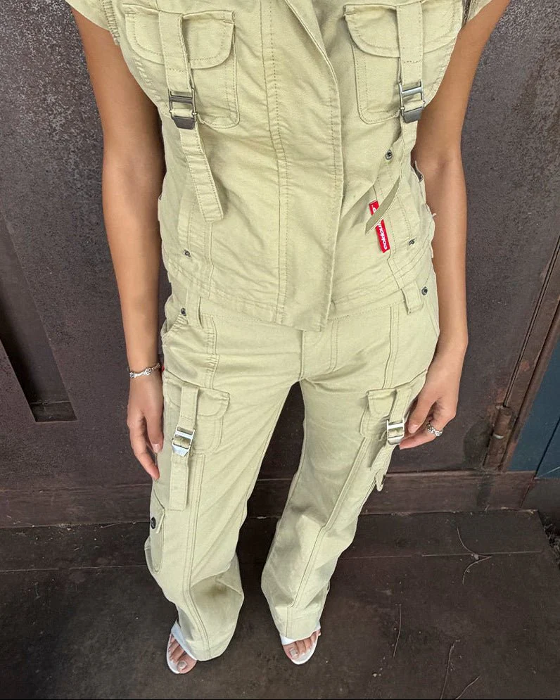 ARMY SCRIPT PANTS MILITARY GREEN - Image 9