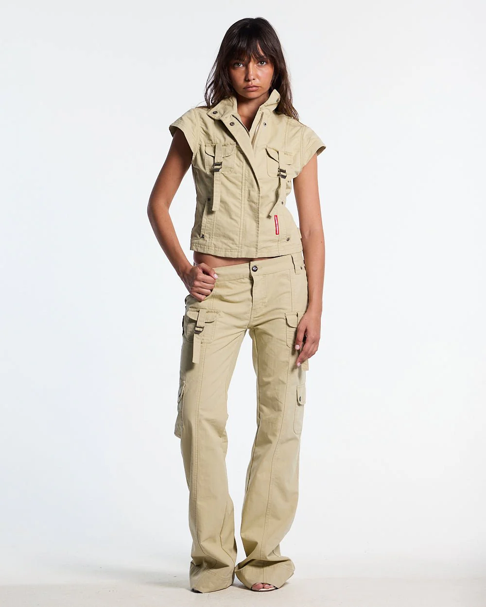 ARMY SCRIPT SHIRT MILITARY GREEN - Image 5