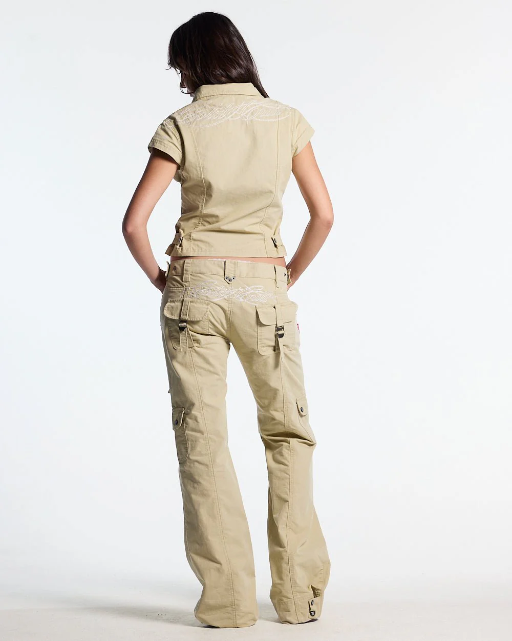 ARMY SCRIPT SHIRT MILITARY GREEN - Image 6