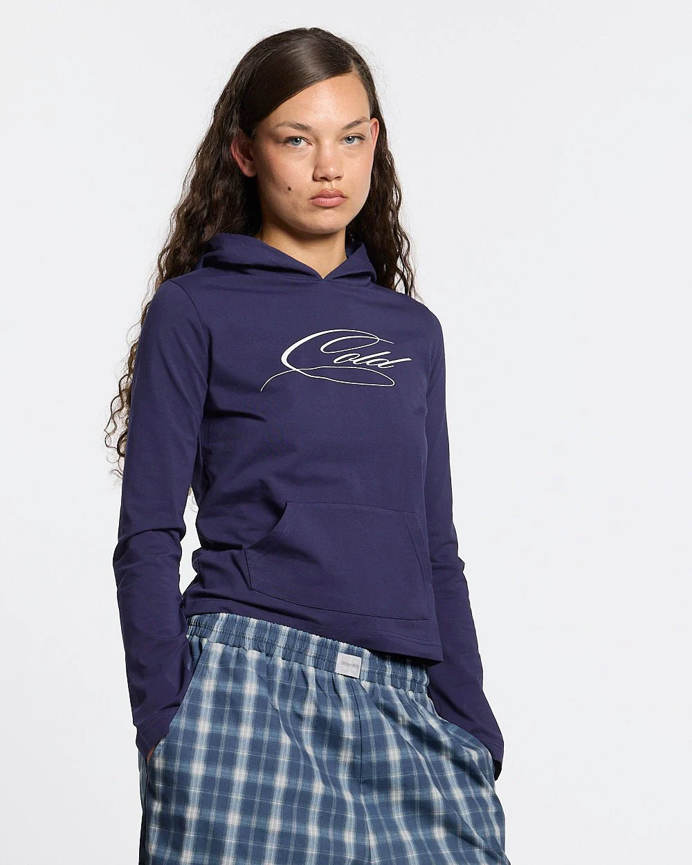 BABY SCRIPT HOODIE BLUE