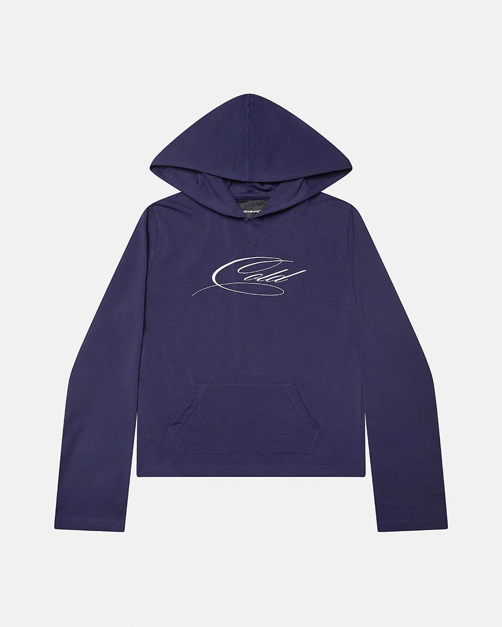 BABY SCRIPT HOODIE BLUE - Image 2