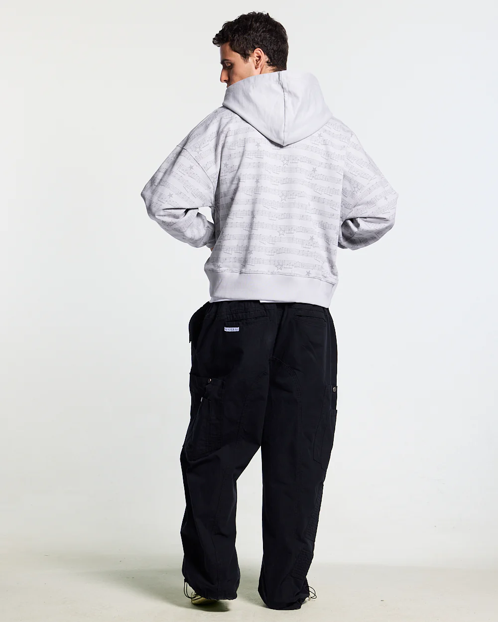 BEAT IT ZIP HOODIE GREY - Image 6