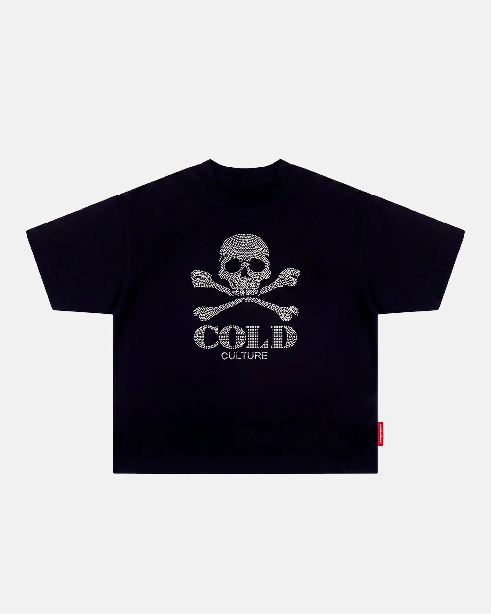 BLING SKULL TEE BLACK
