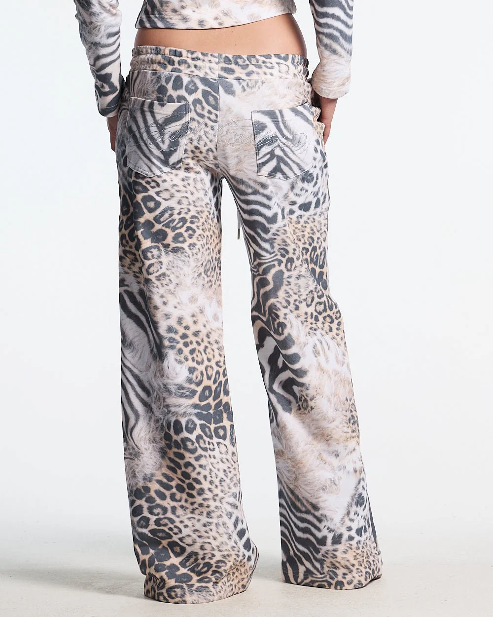 BLING SWEATPANTS LEOPARD