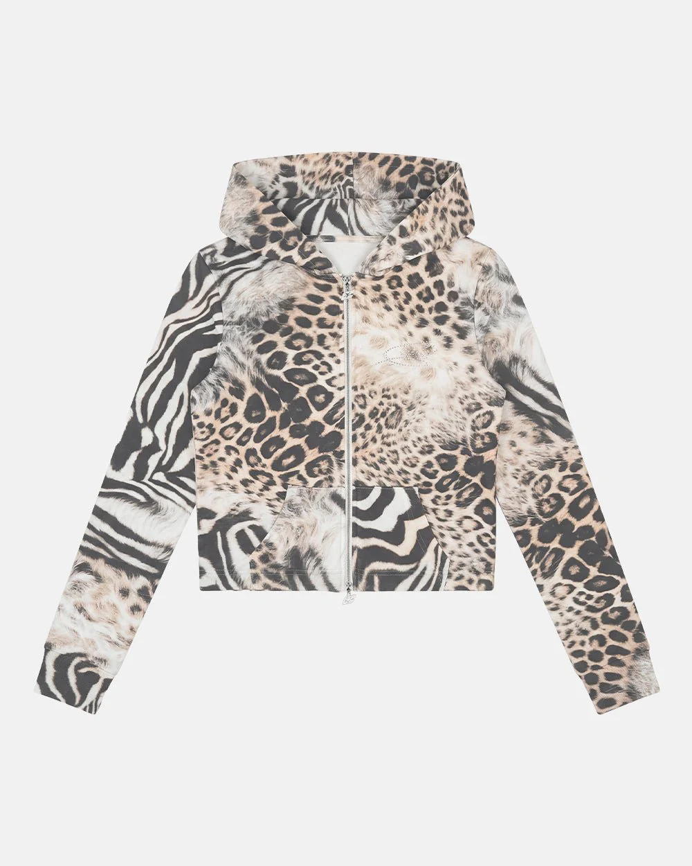 BLING ZIP HOODIE LEOPARD - Image 2