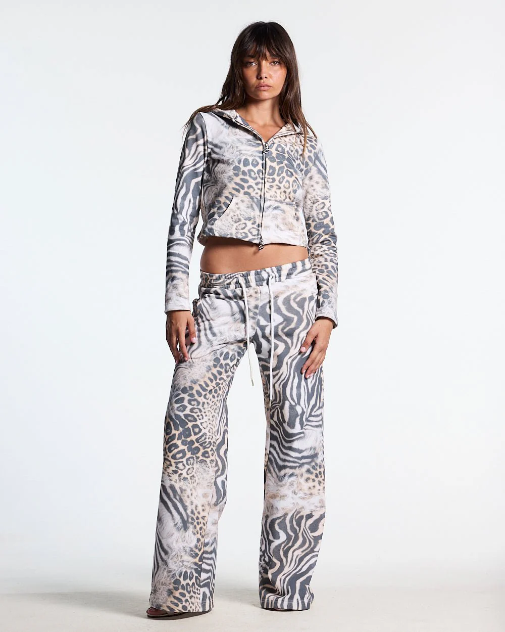 BLING ZIP HOODIE LEOPARD - Image 5