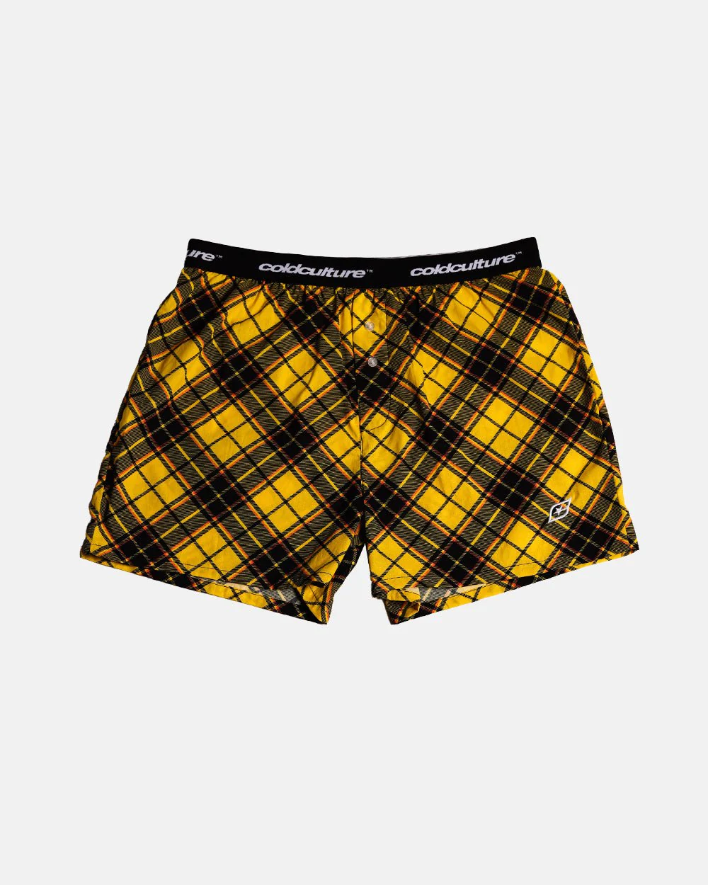 BOXERS SQUARES PACK YELLOW/CREAM TARTAN - Image 2
