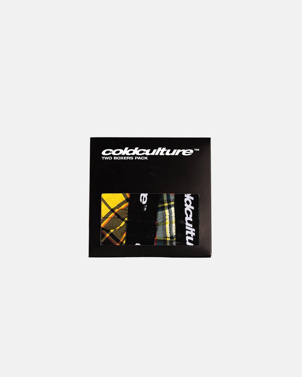 BOXERS SQUARES PACK YELLOW/CREAM TARTAN - Image 4