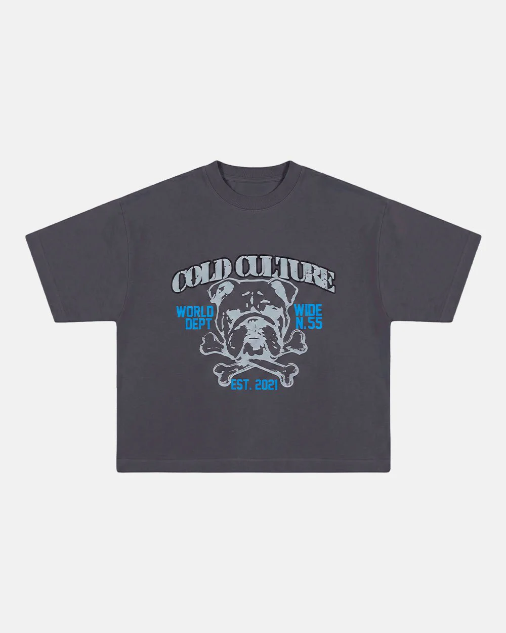 BULLDOG TEE DARK GREY