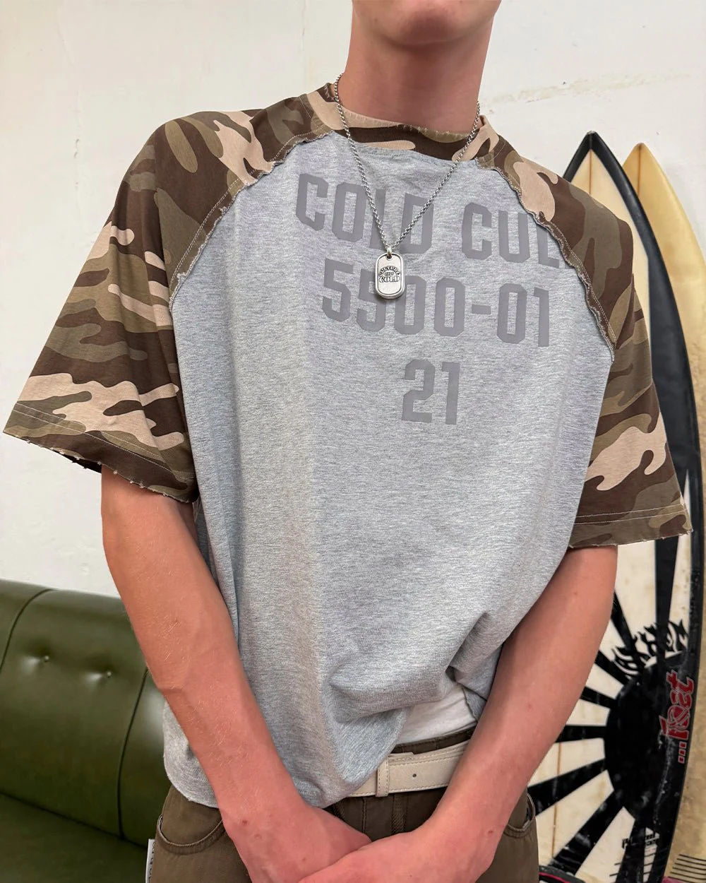 CHAINS CAMO TEE GREY - Image 10