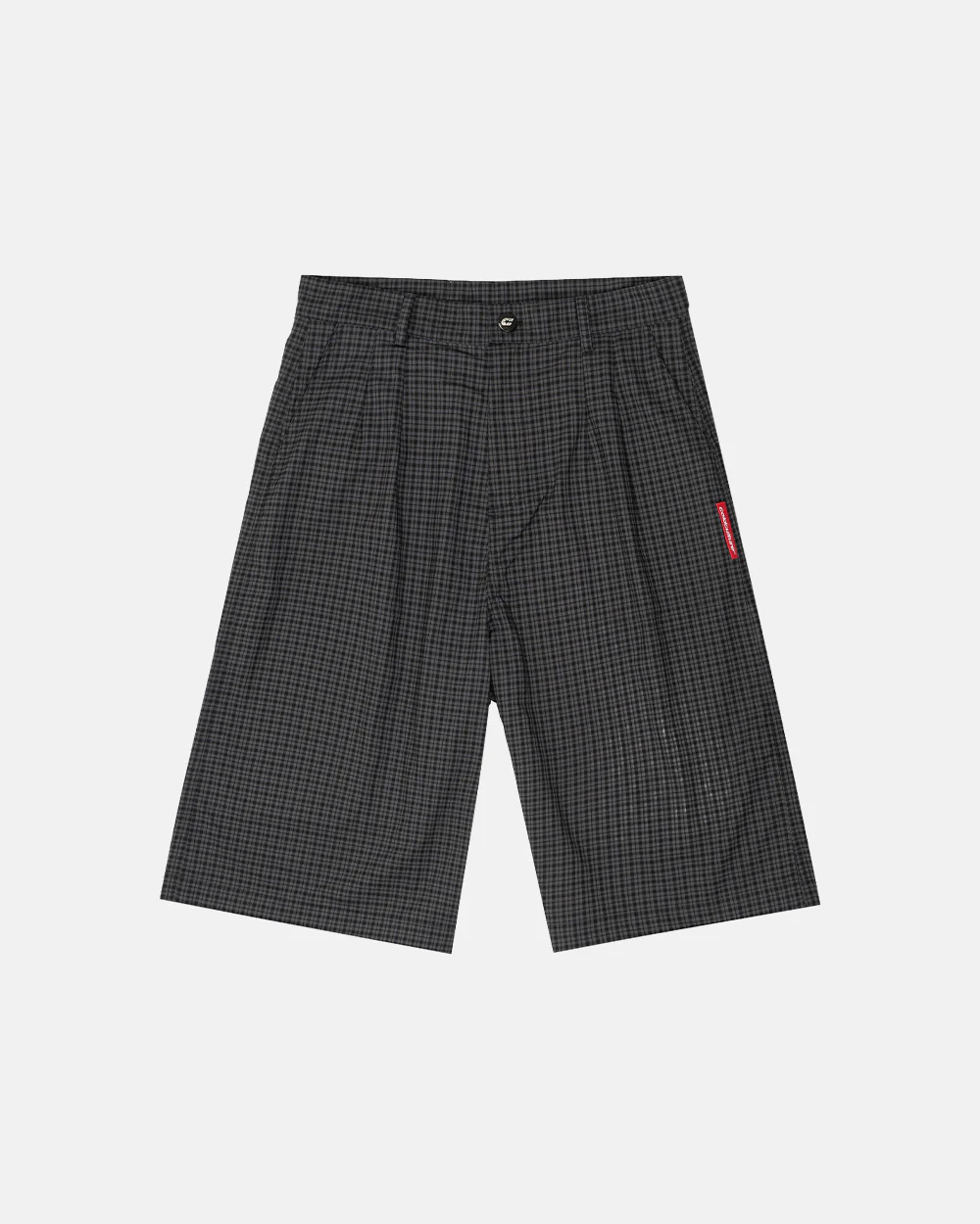 CHECK PARACHUTE JORT DARK GREY - Image 2