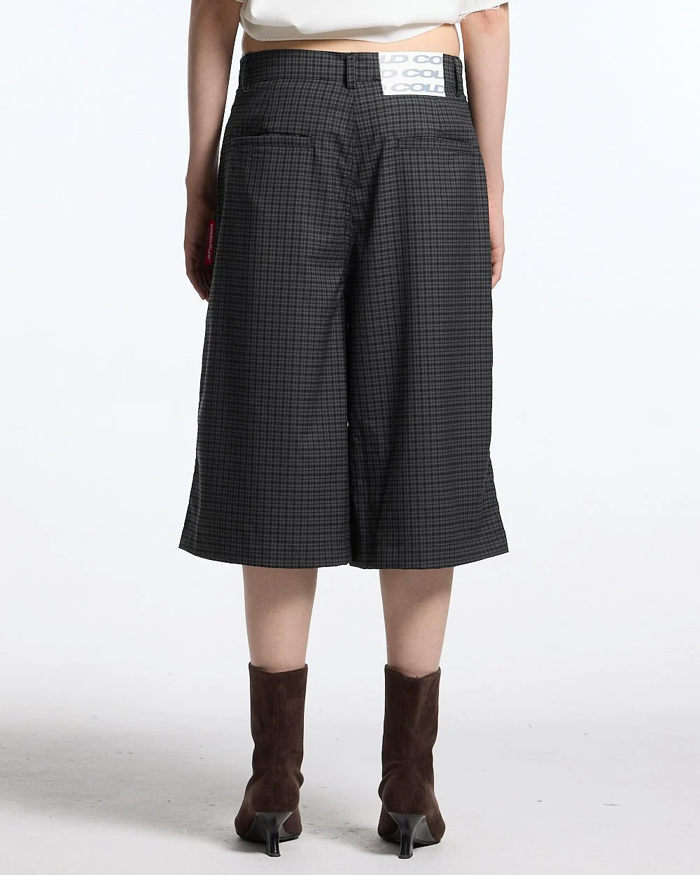 CHECK PARACHUTE JORT DARK GREY - Image 8