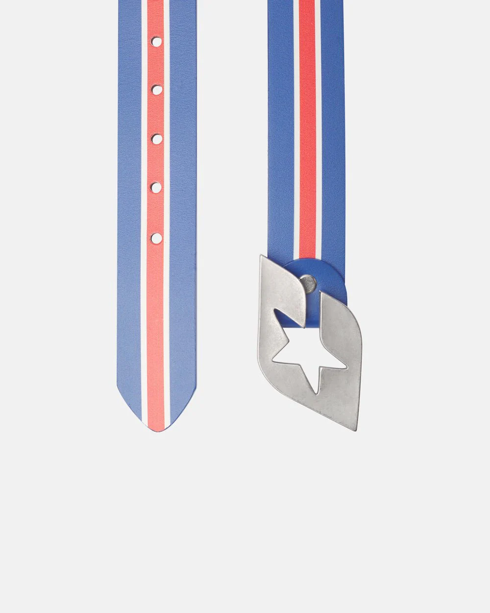 CHEERS LEATHER BELT BLUE & RED - Image 2