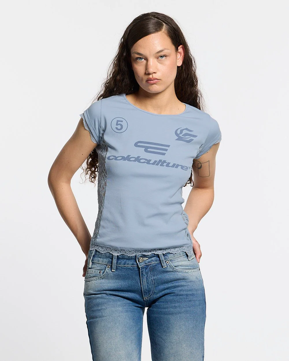 CLUB BABY TEE BABY BLUE