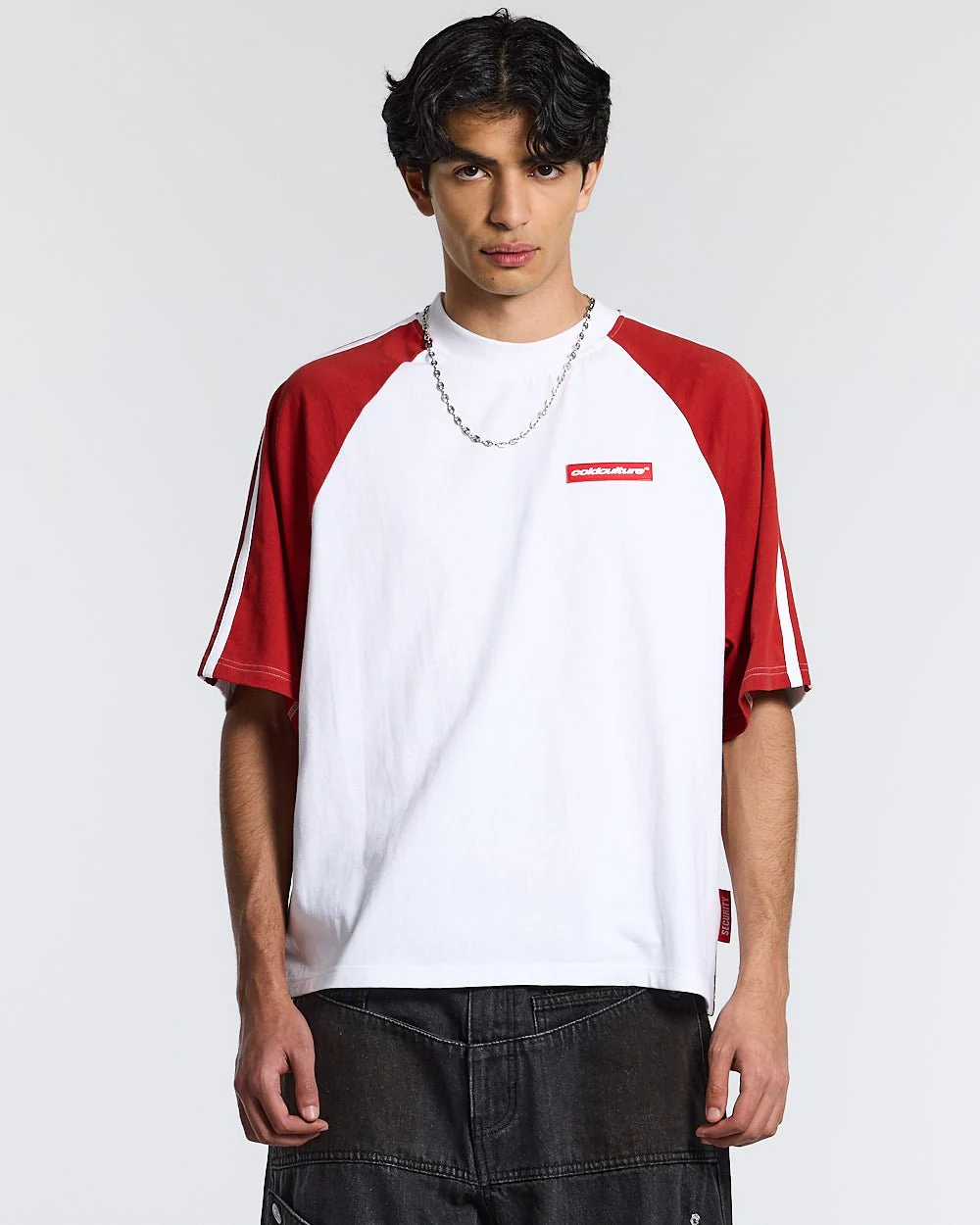 COMBO TEE WHITE/RED - Image 2
