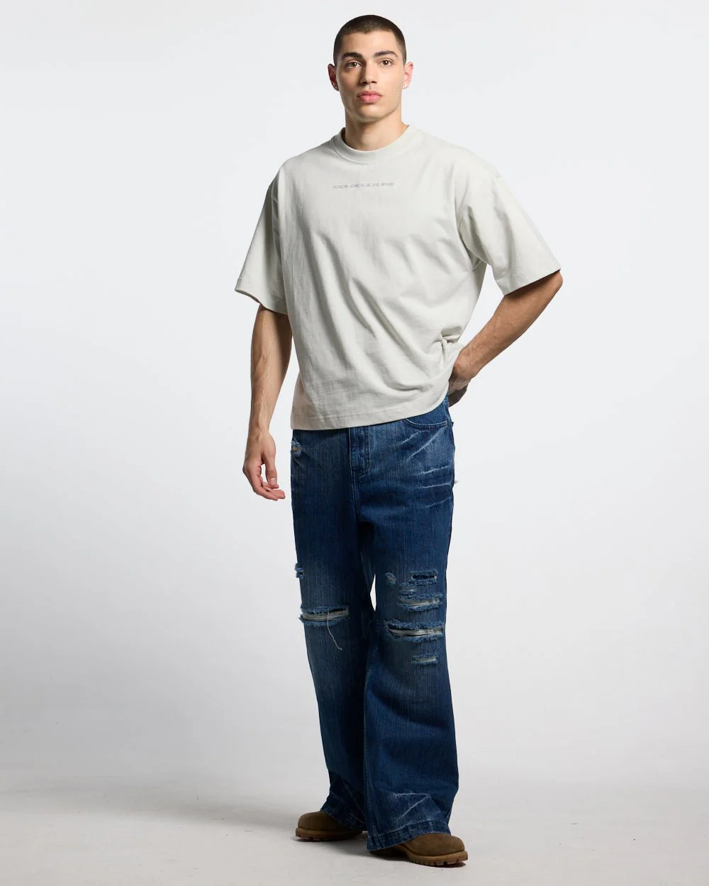 COSMOS ARC TEE LIGHT GREY - Image 4