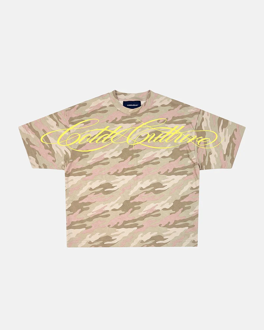 CROSSED SCRIPT TEE CAMO