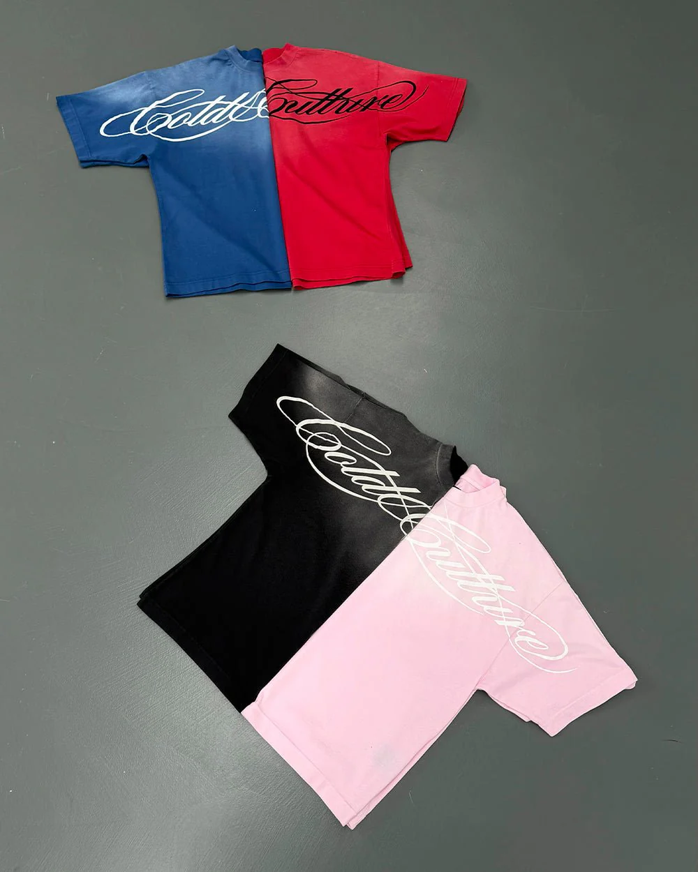 CROSSED SCRIPT TEE PINK - Image 8