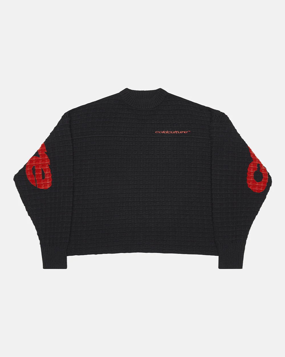 CRUNCHY WAFFLE KNIT BLACK - Image 4