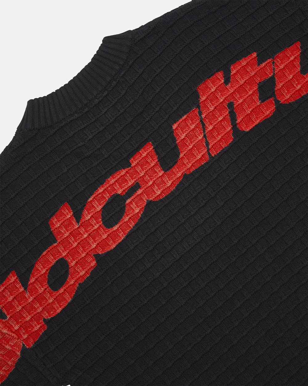 CRUNCHY WAFFLE KNIT BLACK - Image 5