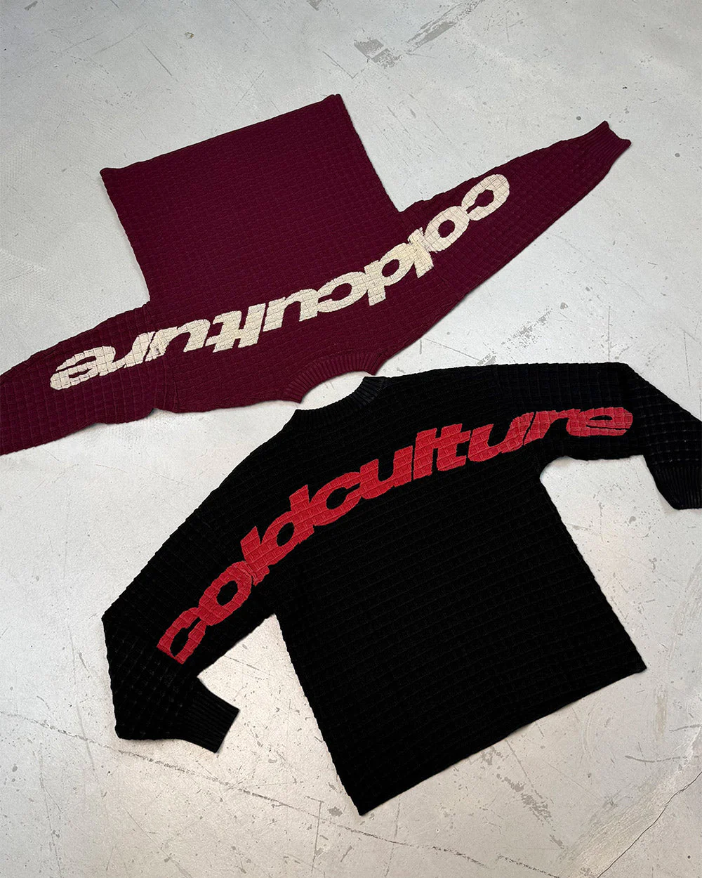 CRUNCHY WAFFLE KNIT BLACK - Image 9