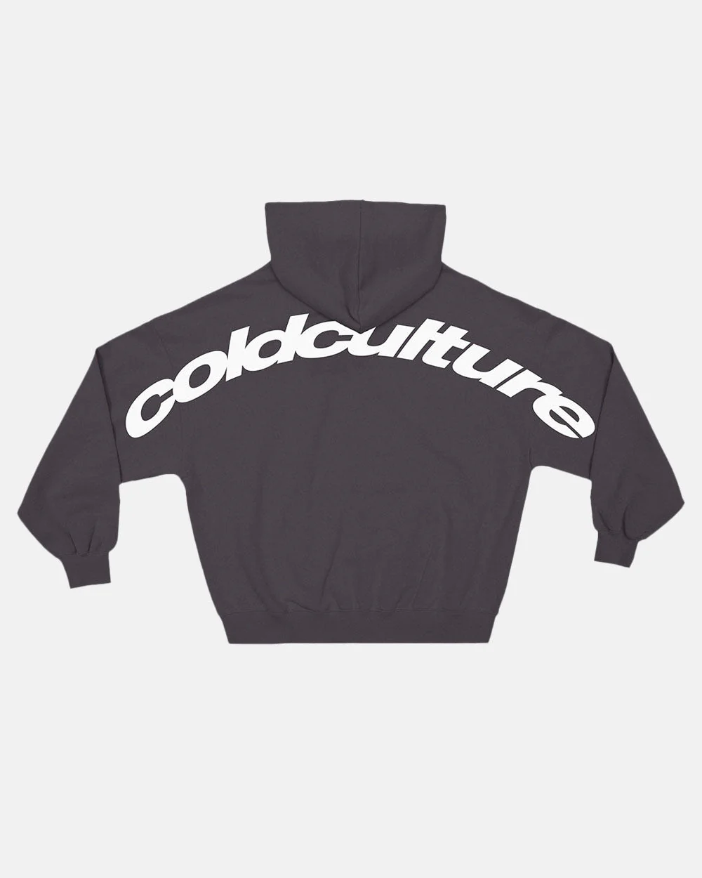 CURVED HOODIE HEAVY GREY