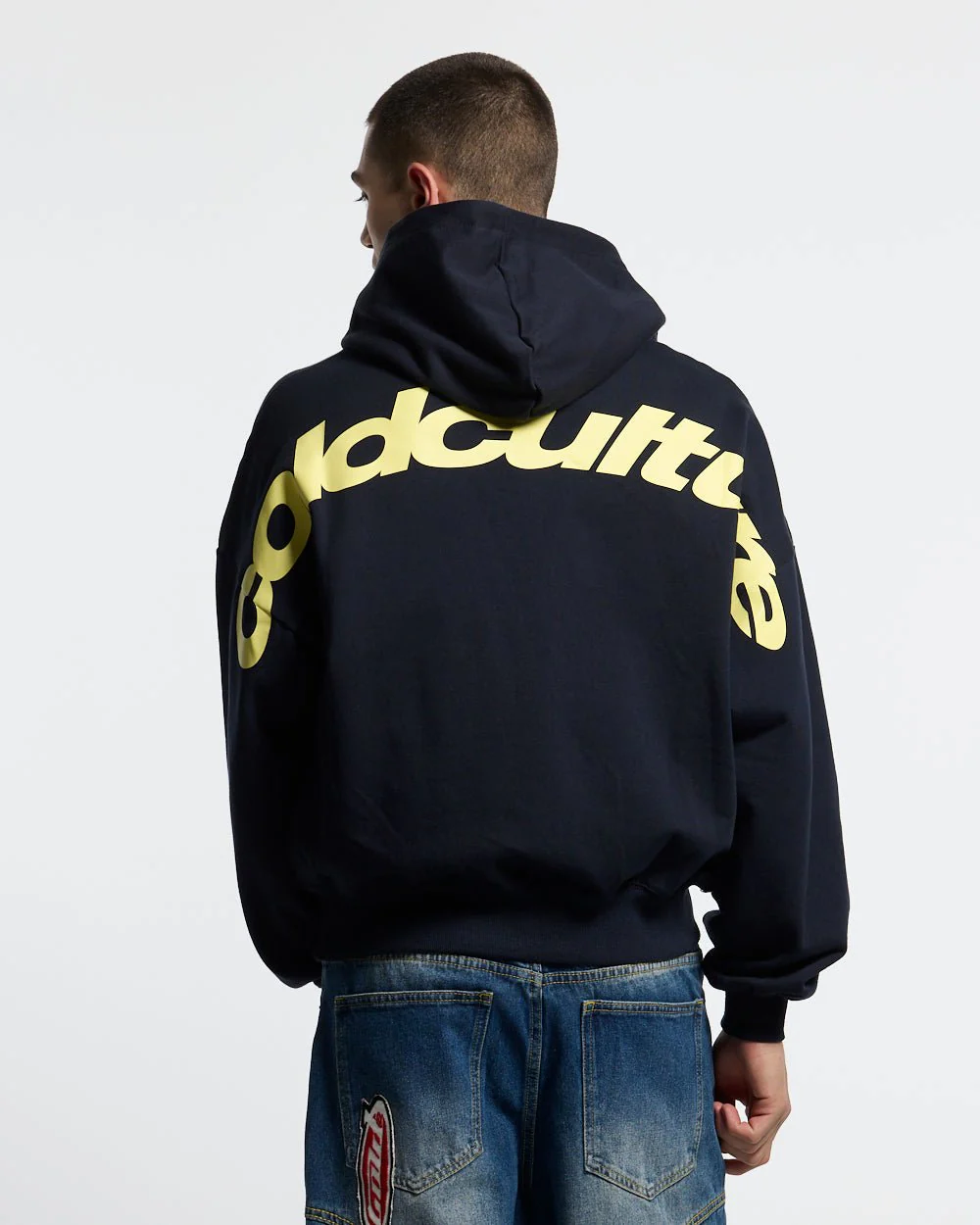 CURVED HOODIE MIDNIGHT BLUE - Image 2