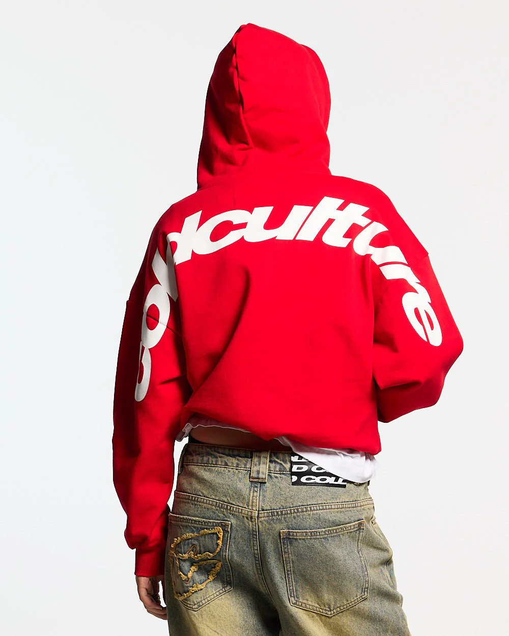 CURVED HOODIE RED - Image 6