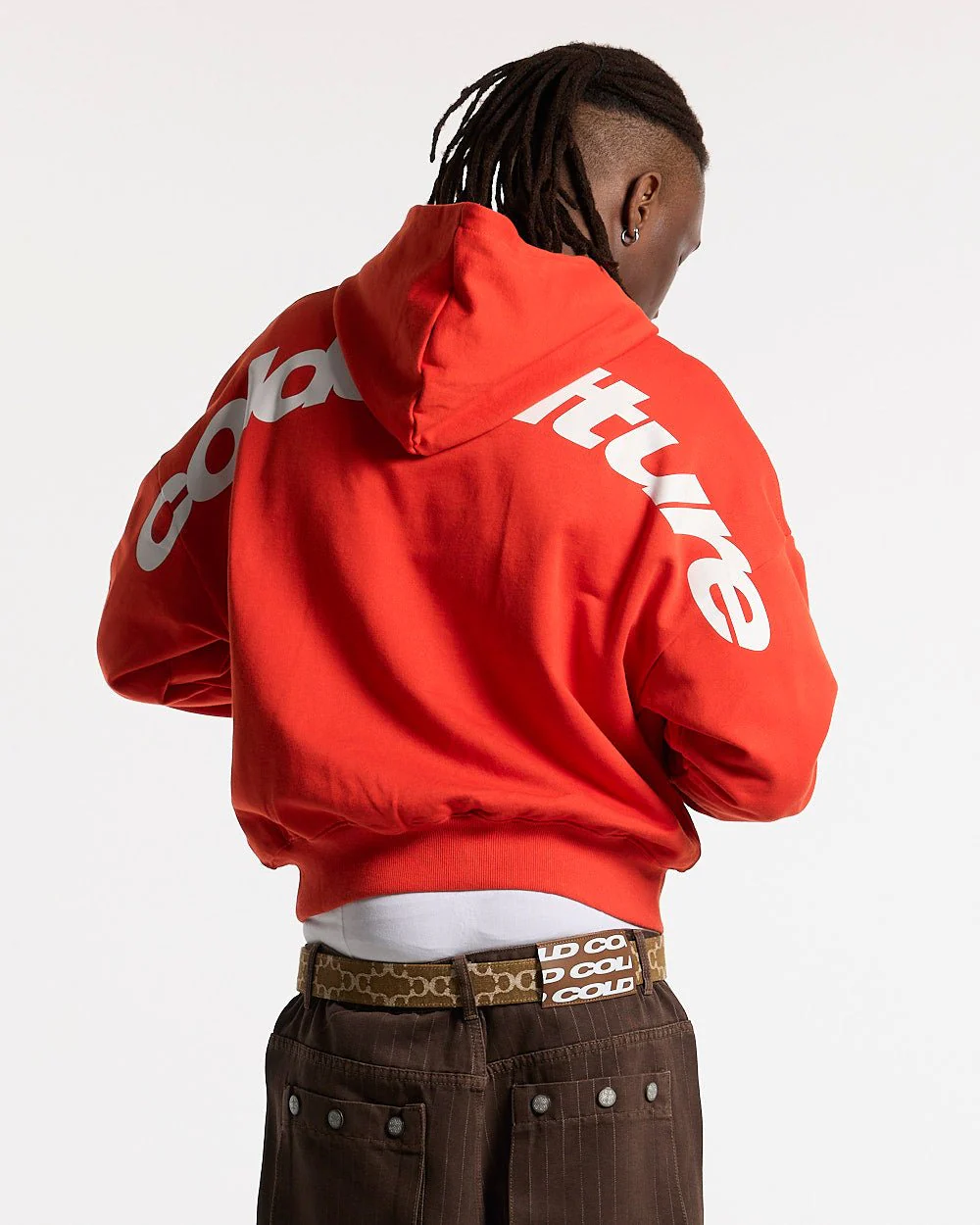 CURVED HOODIE VIBRANT RED - Image 2