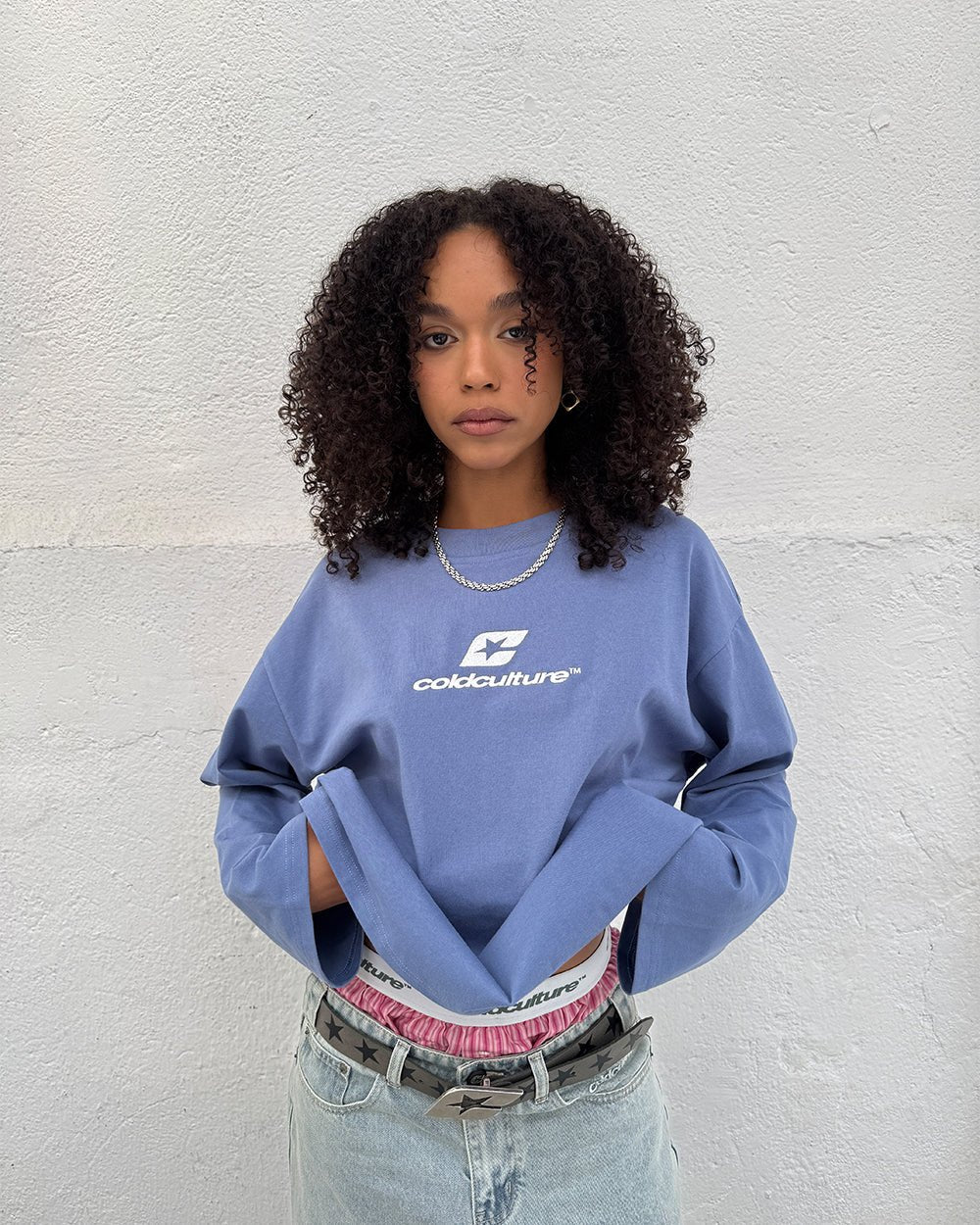 CURVED LONGSLEEVE BLUE - Image 7