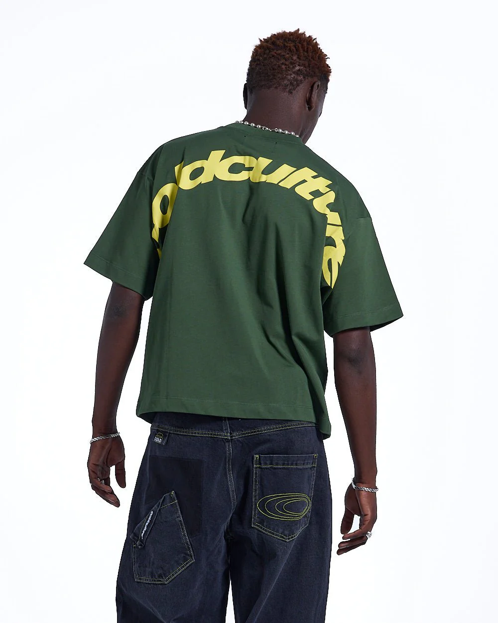 CURVED TEE GREEN & YELLOW - Image 2