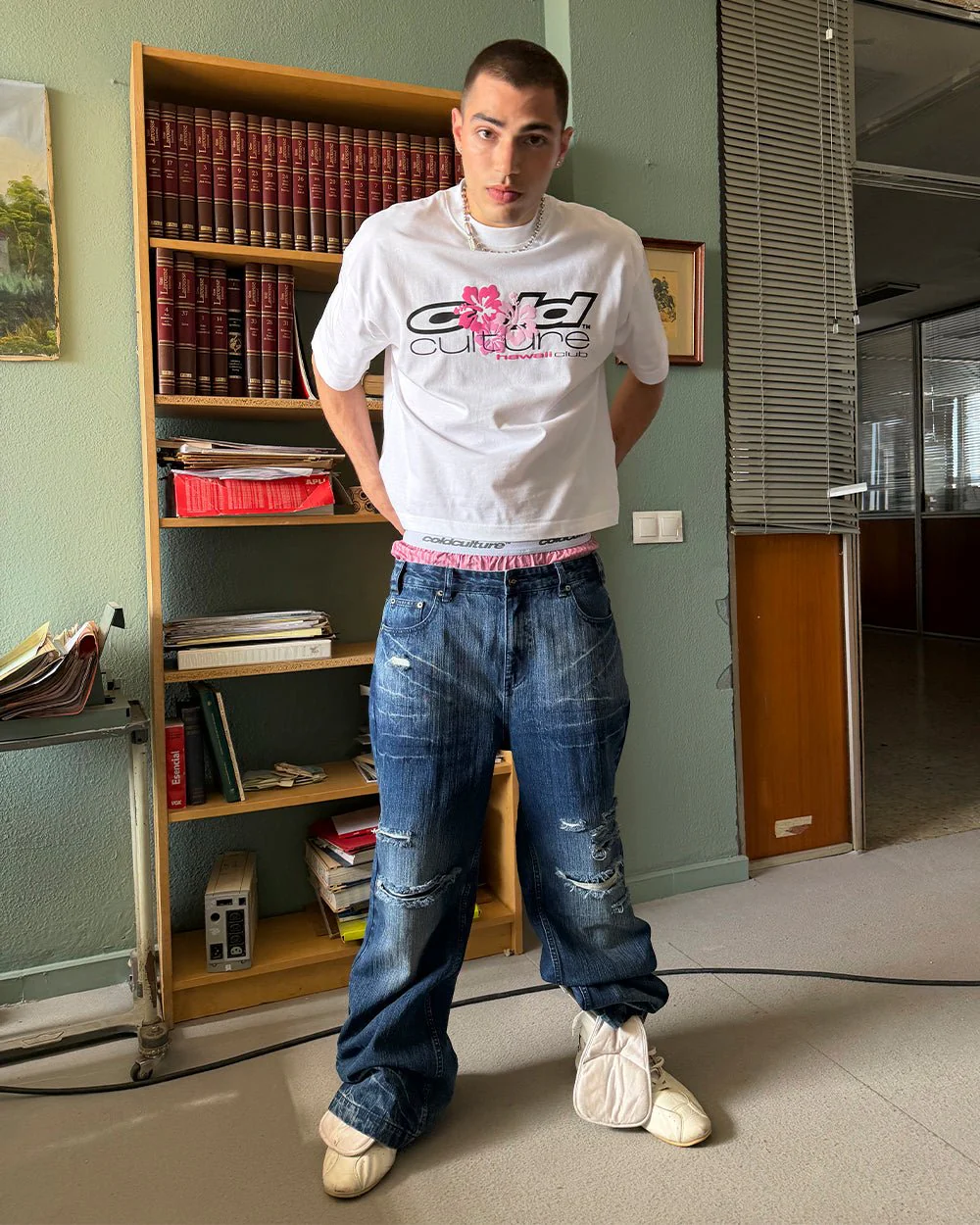 D-STRESSED V3 PANTS WASHED DENIM - Image 10