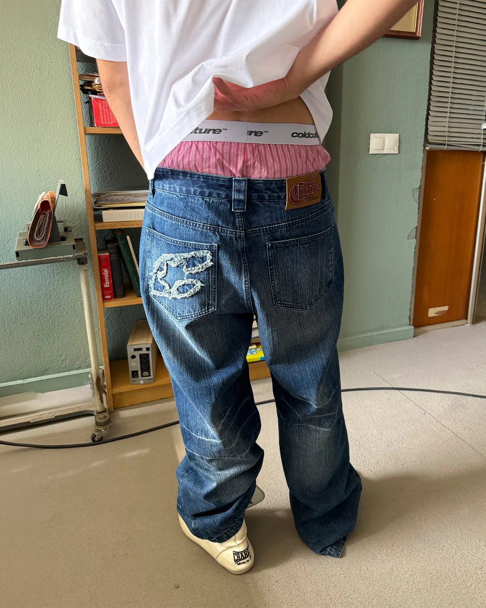 D-STRESSED V3 PANTS WASHED DENIM - Image 9