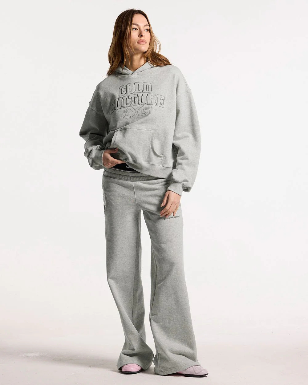 DAILY DRIFT HOODIE HEATHER GREY