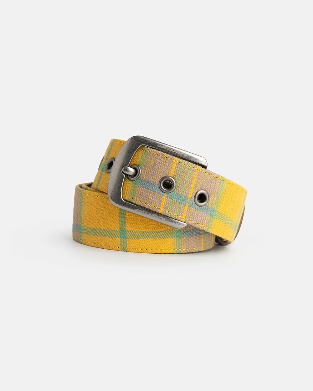 DINING CHECK BELT YELLOW TARTAN