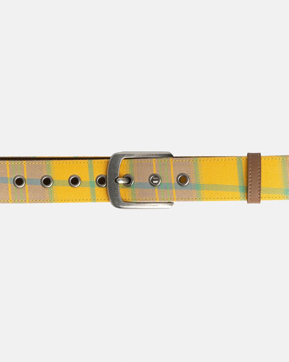 DINING CHECK BELT YELLOW TARTAN - Image 3