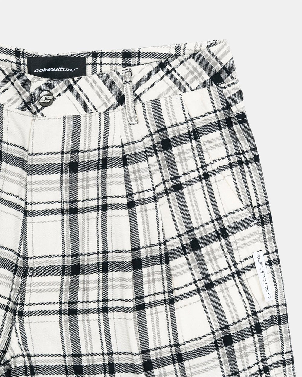 DINING CHECK JORTS BLACK - Image 5