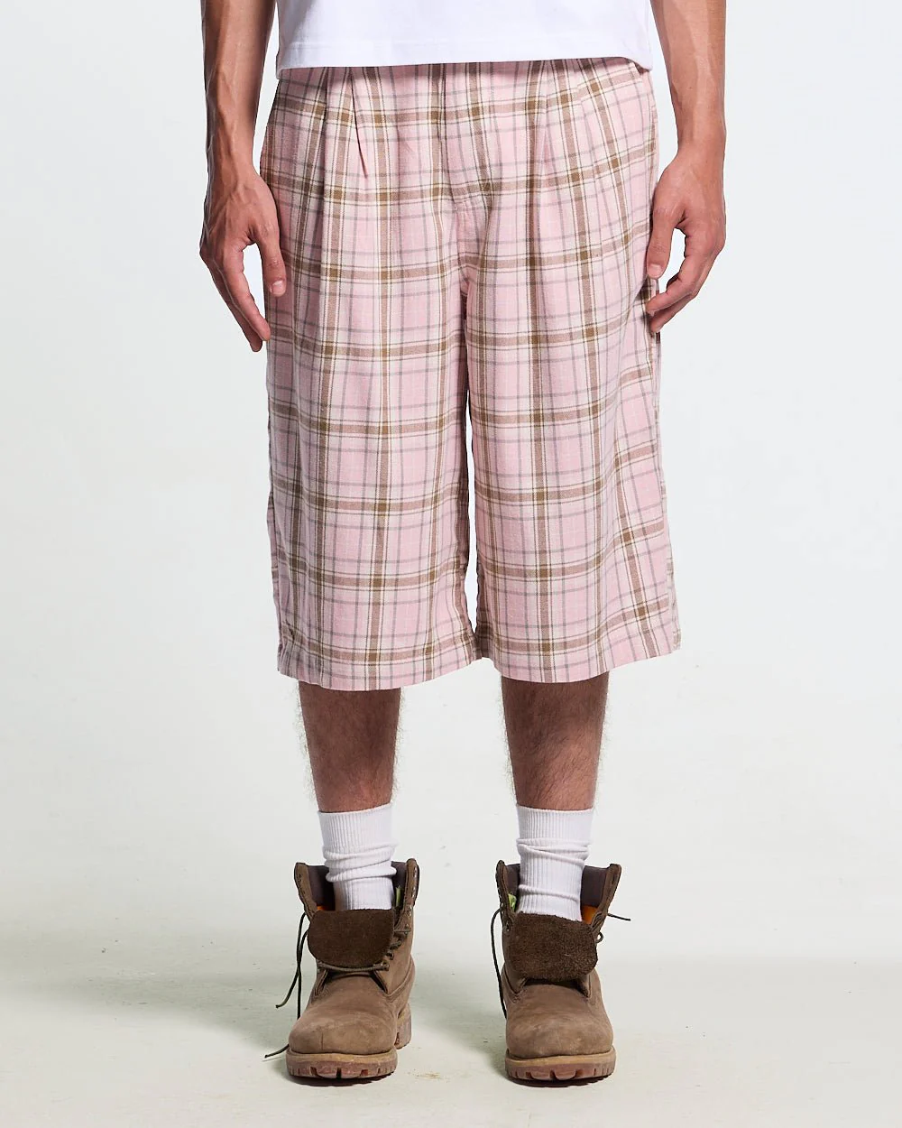 DINING CHECK JORTS PINK - Image 2