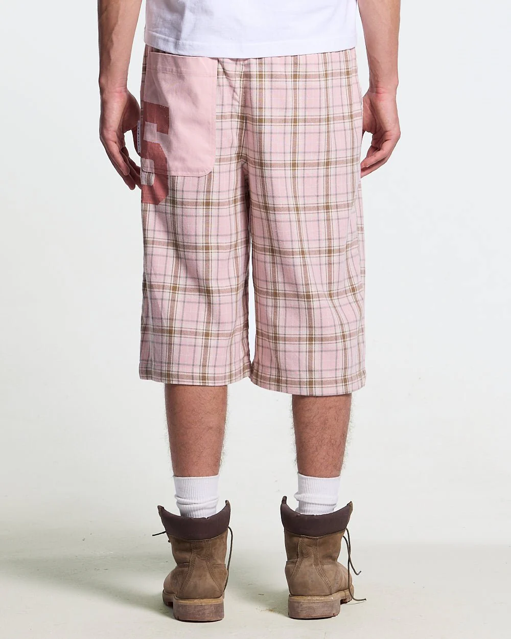 DINING CHECK JORTS PINK - Image 4