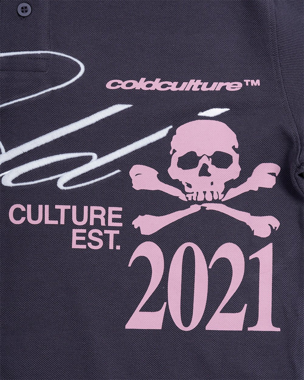 DIRTY SKULL POLO DARK GREY - Image 6
