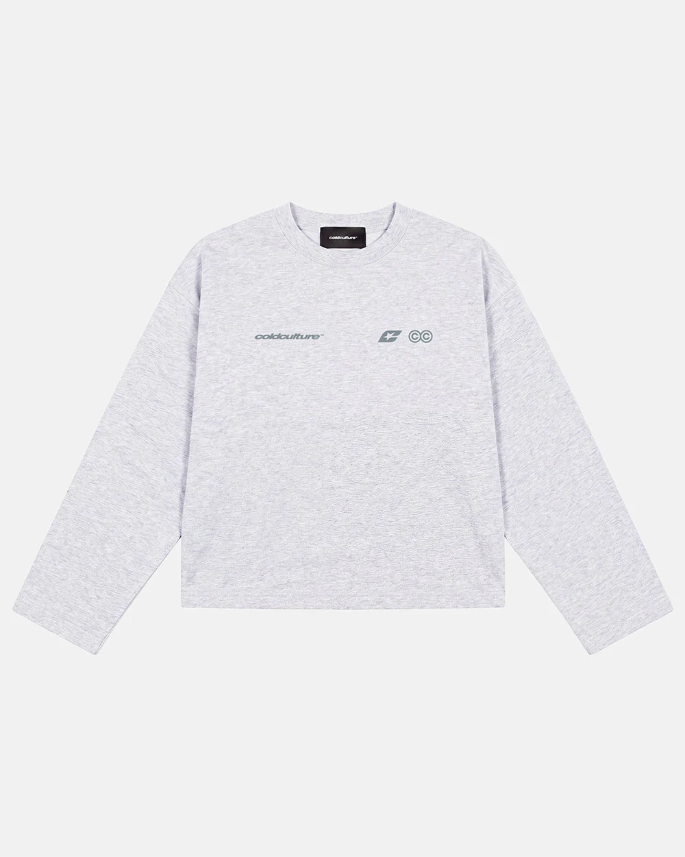 CURVED KNOTS LONGSLEEVE HEATHER GREY - Image 5