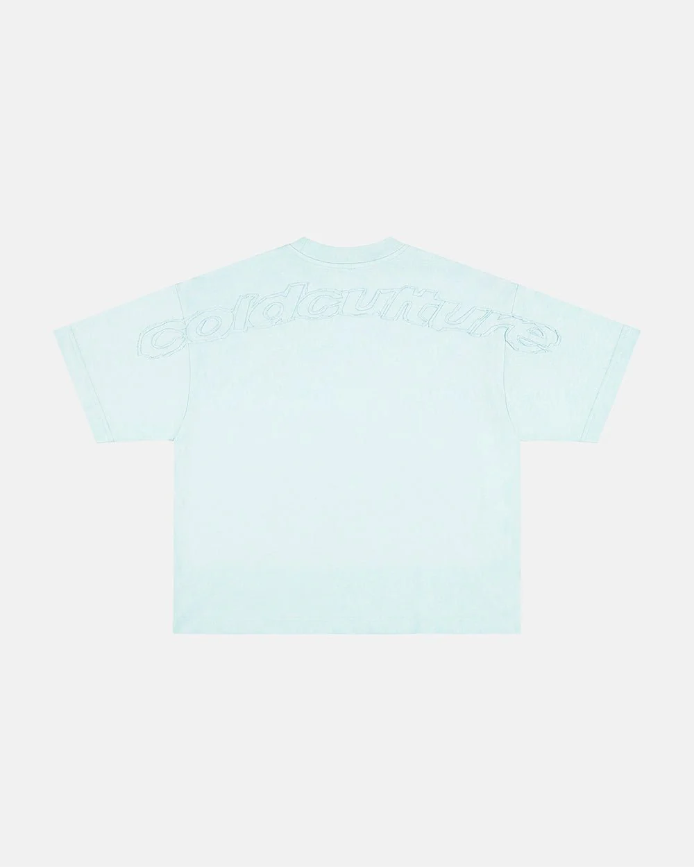 DISTRESS CURVED TEE BLUE