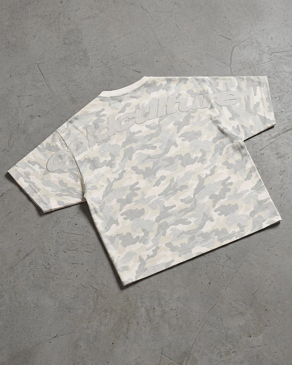 DISTRESS CURVED TEE CAMO GREY - Image 6