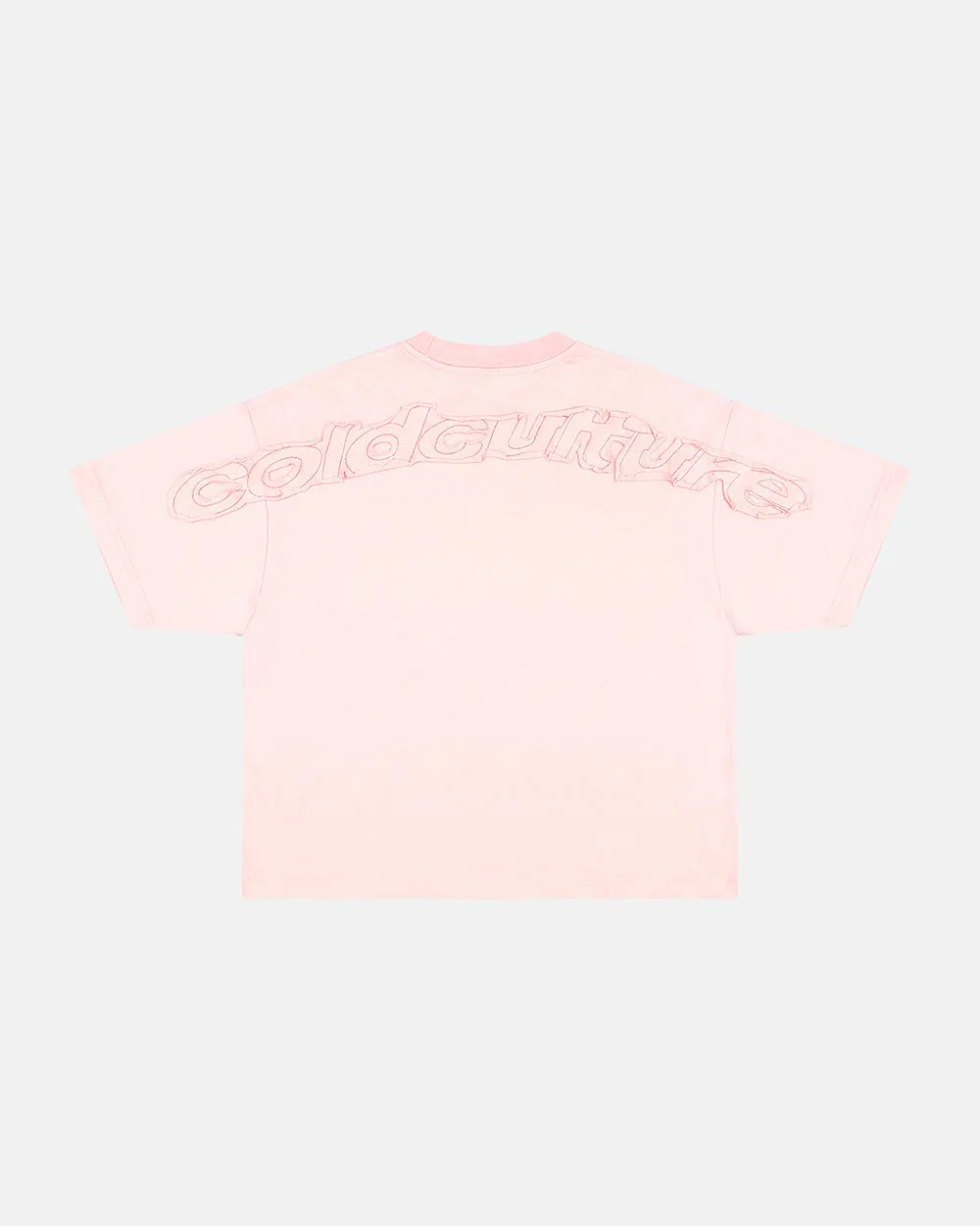 DISTRESS CURVED TEE PINK