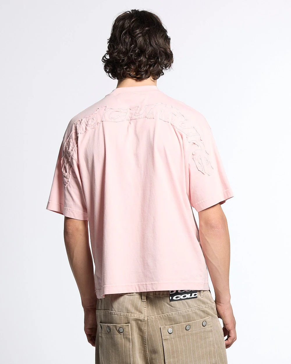 DISTRESS CURVED TEE PINK - Image 2
