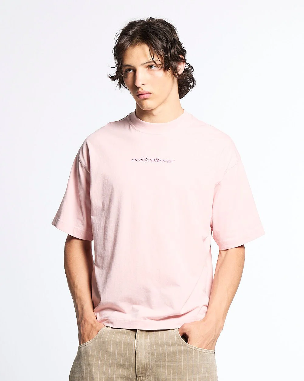 DISTRESS CURVED TEE PINK - Image 4