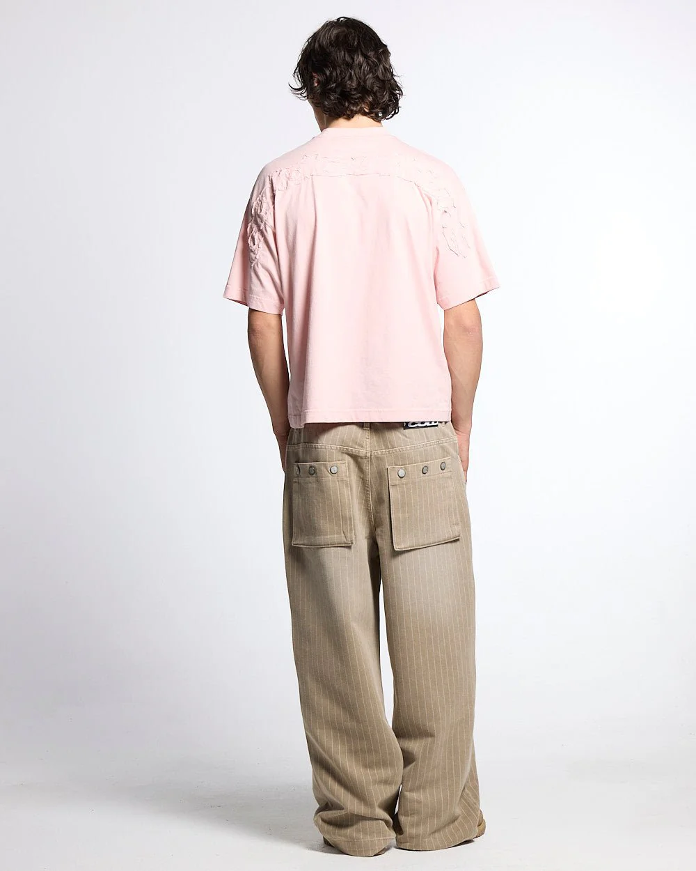 DISTRESS CURVED TEE PINK - Image 6