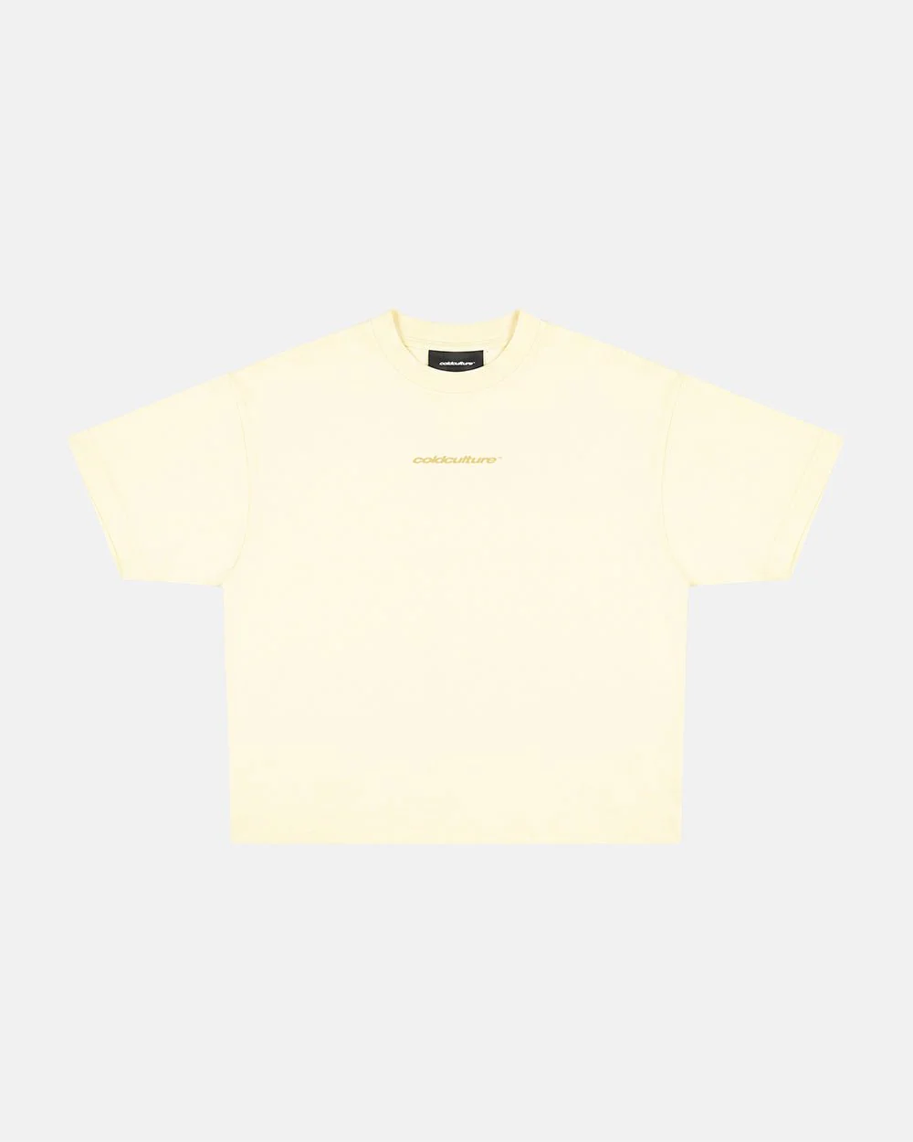 DISTRESS CURVED TEE YELLOW - Image 3