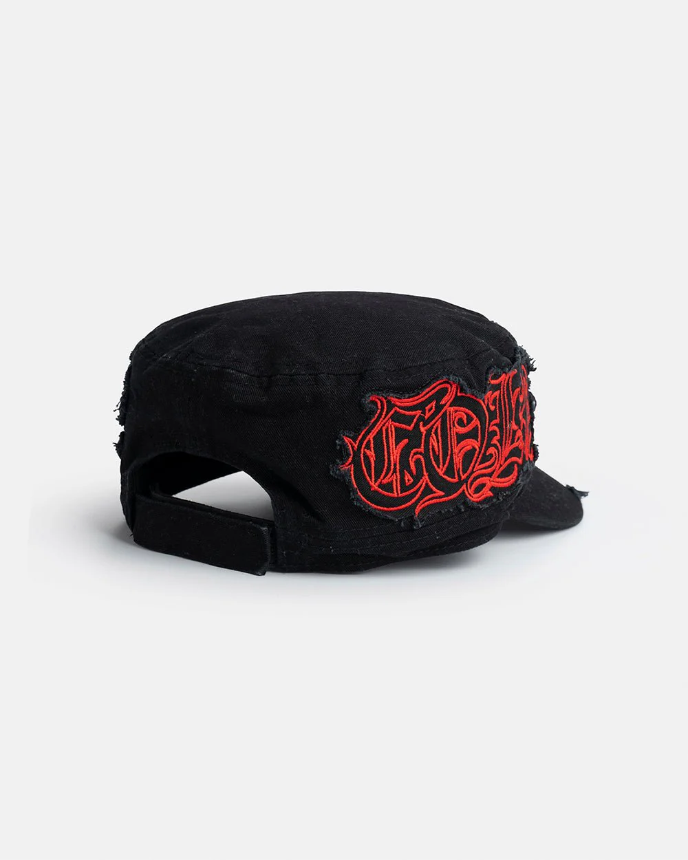 DISTRESS GOTHIC CAP BLACK - Image 4